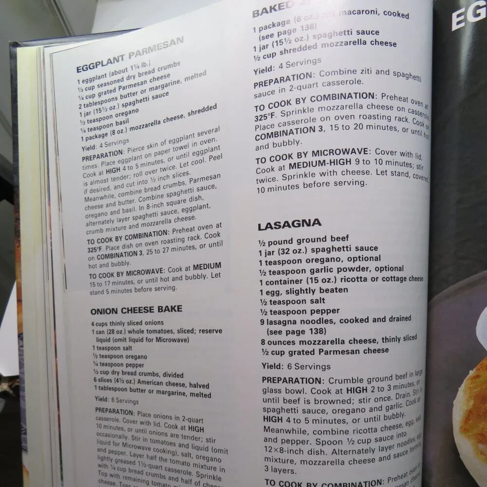 JCPenney Convection Microwave Oven Cookbook 1985 Hardback